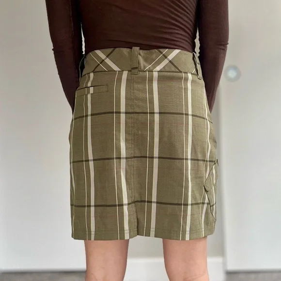 Smartwool Plaid Merino Wool Mini Skirt – Gorpcore Utility Outdoors Preppy - Picture 3 of 15